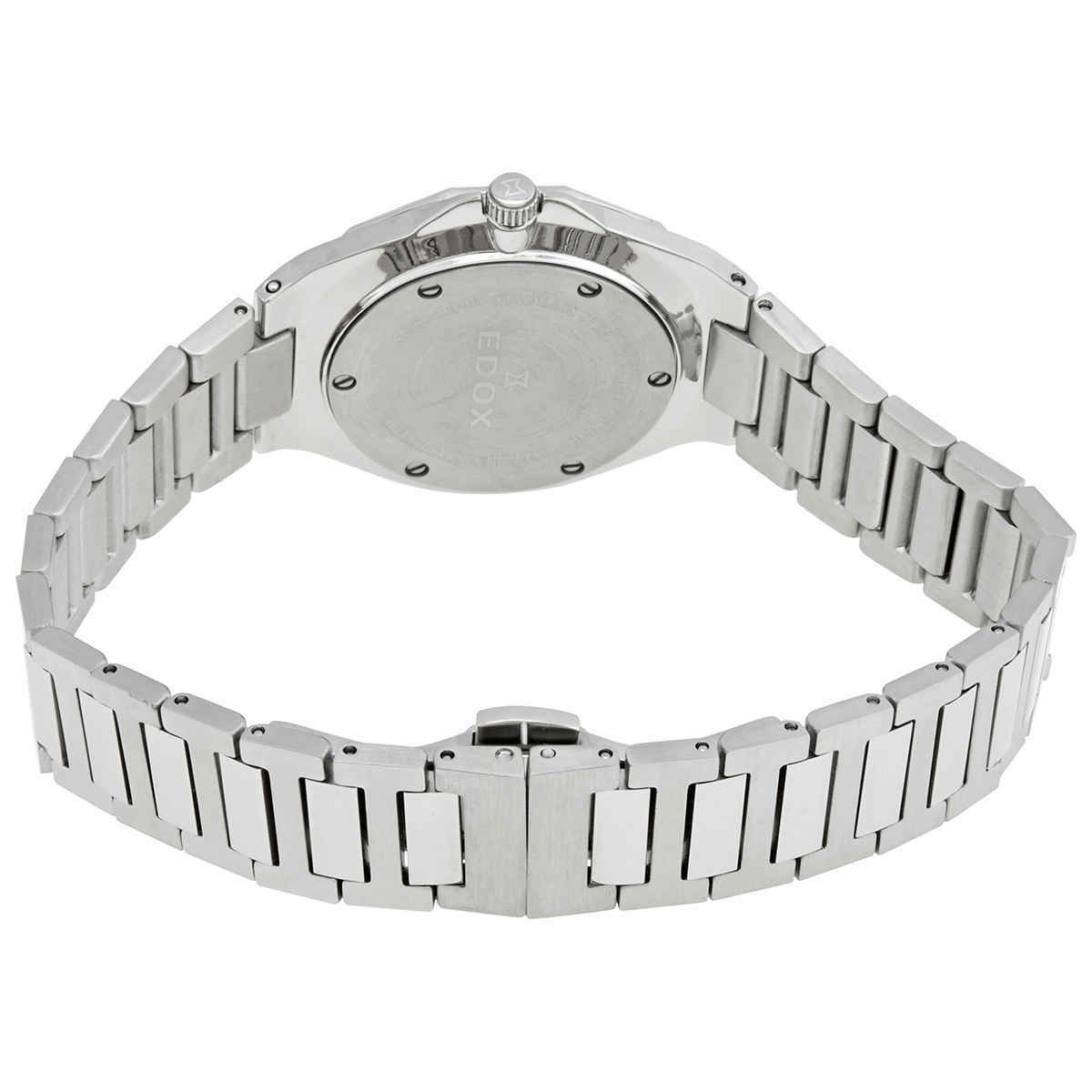 Edox Delfin Quartz Black Dial Ladies Watch 57005 3M NIN Edox