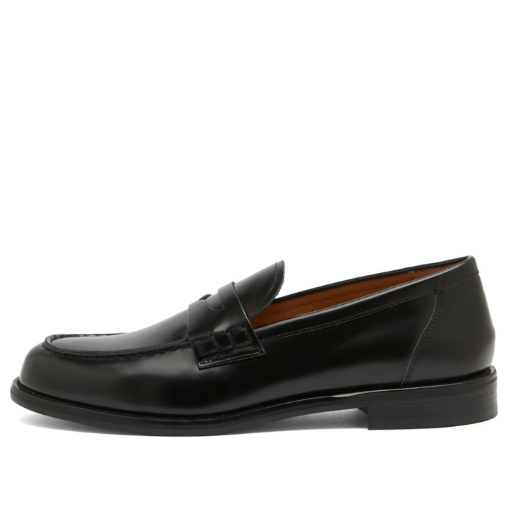 Photo: Vagabond Shoemakers Women's Linn Polished Leather Penny Loafer in Black Polished Leather