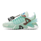 Off-White Green and Blue Odsy-2000 Sneakers