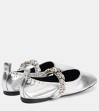 Stella McCartney Elsa metallic faux leather ballet flats