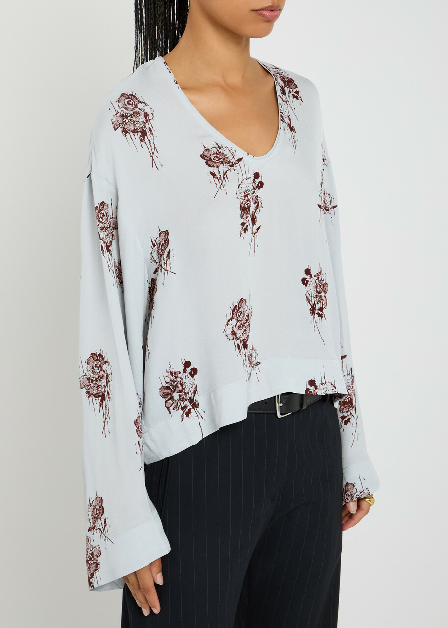 Day Birger ET Mikkelsen Newman Floral-print Chiffon Blouse Multicoloured 1
