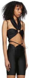 DIDU Black Nylon Bikini Top