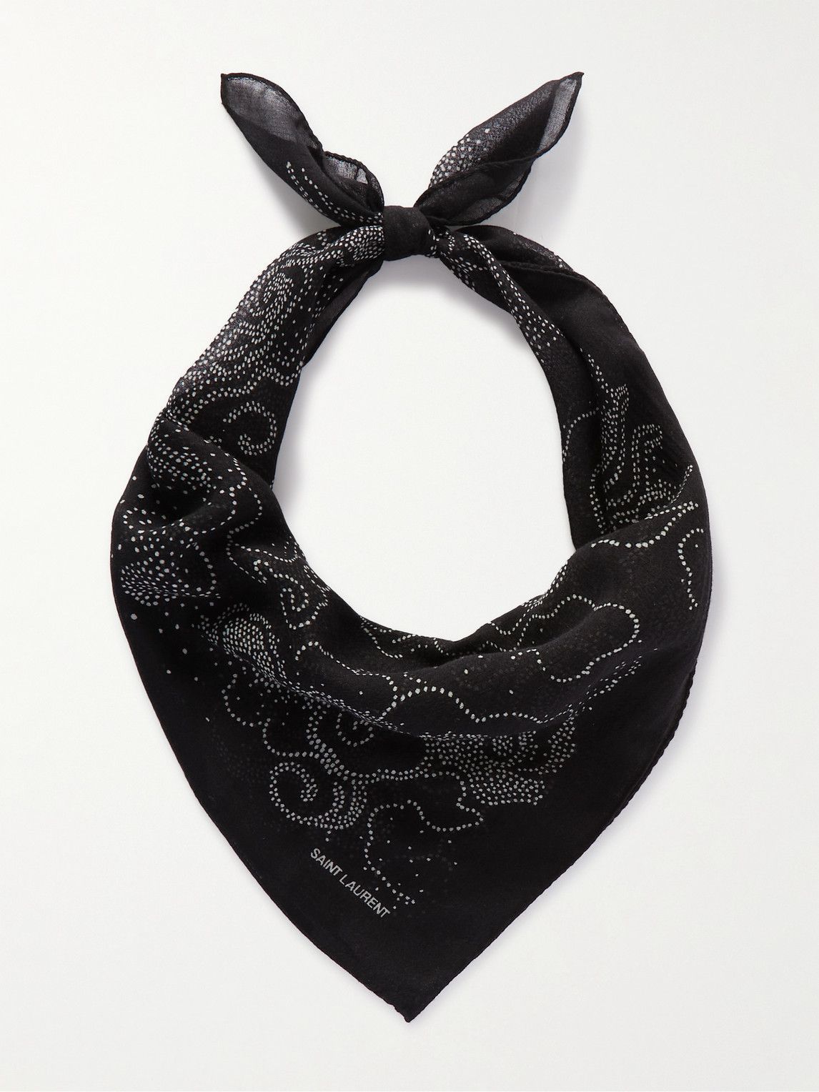 SAINT LAURENT Printed Wool Bandana Saint Laurent
