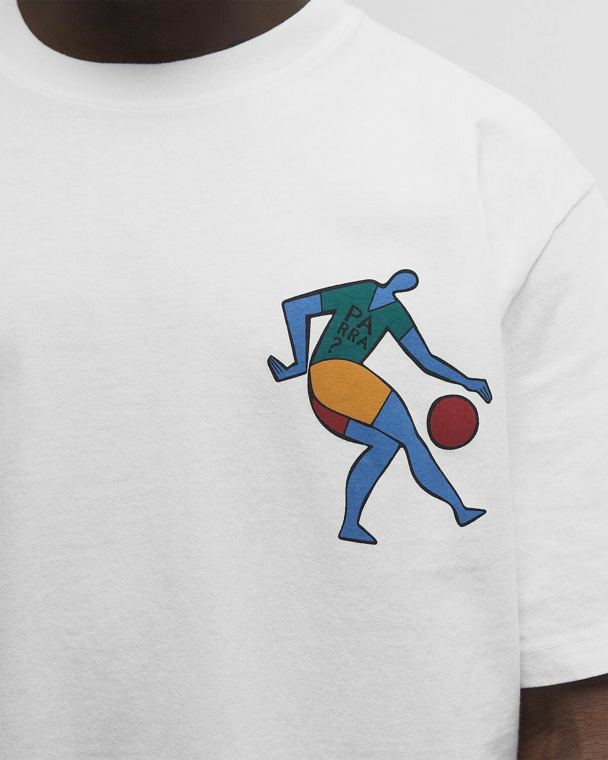 By Parra Vase delivery t-shirt White Mens Shortsleefe