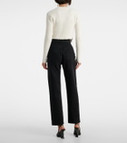 Area Crystal-embellished straight jeans