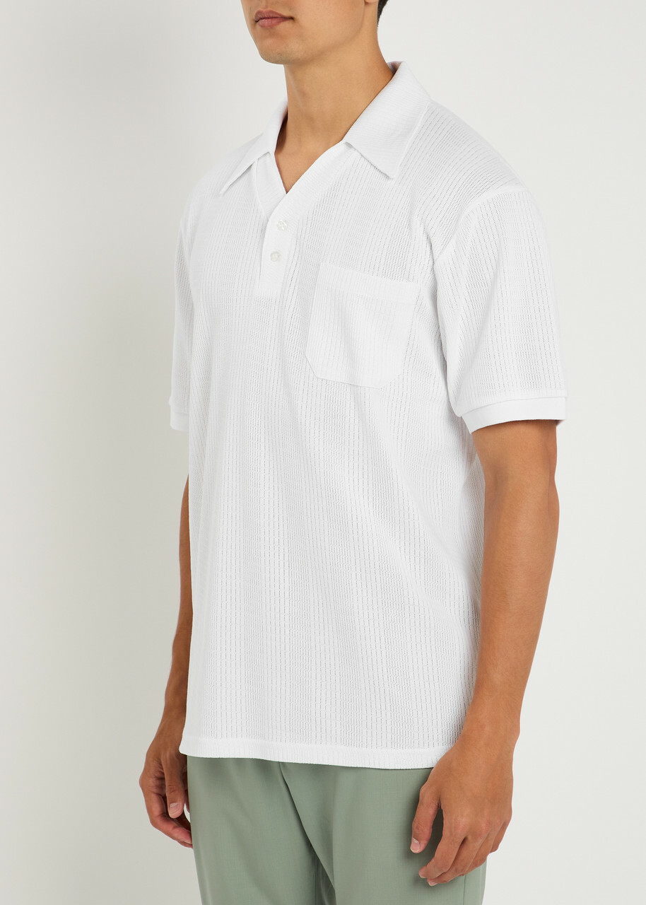 Gusari Miami Cotton Polo Shirt White