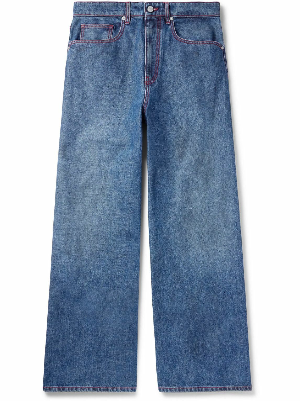 ERL 25ss イーアールエル* インディアナ デニム ジーンズ ERL - Indiana Wide-Leg Jeans - Blue ERL