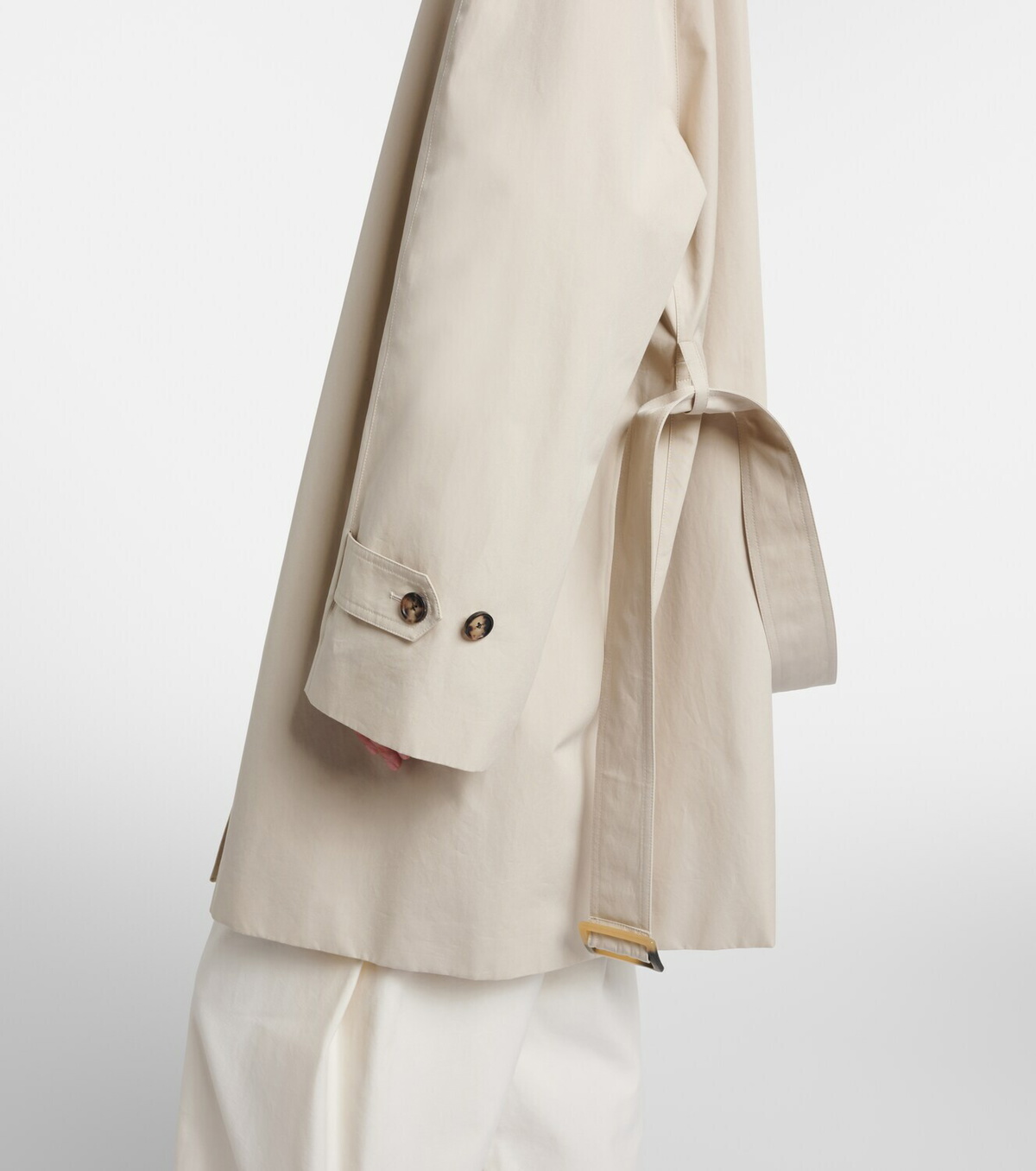The Row Amaya belted cotton car coat