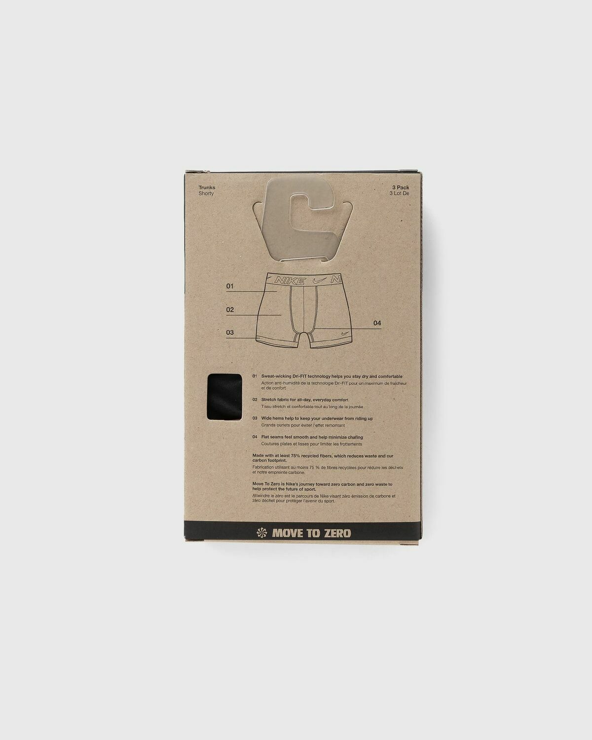 Nike TRUNK 3PK Black Mens Boxers & Brief