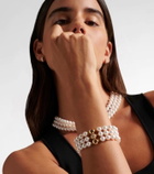 Bucherer Fine Jewellery Grace 18kt gold bracelet with pearls and diamonds