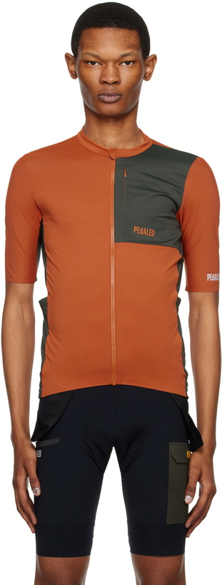 Photo: PEdALED Orange & Brown Odyssey T-Shirt