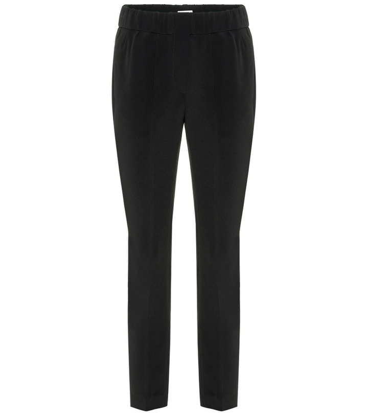 Photo: Brunello Cucinelli - Silk-blend cropped pants
