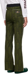 Marni Green & Black Jacquard Trousers