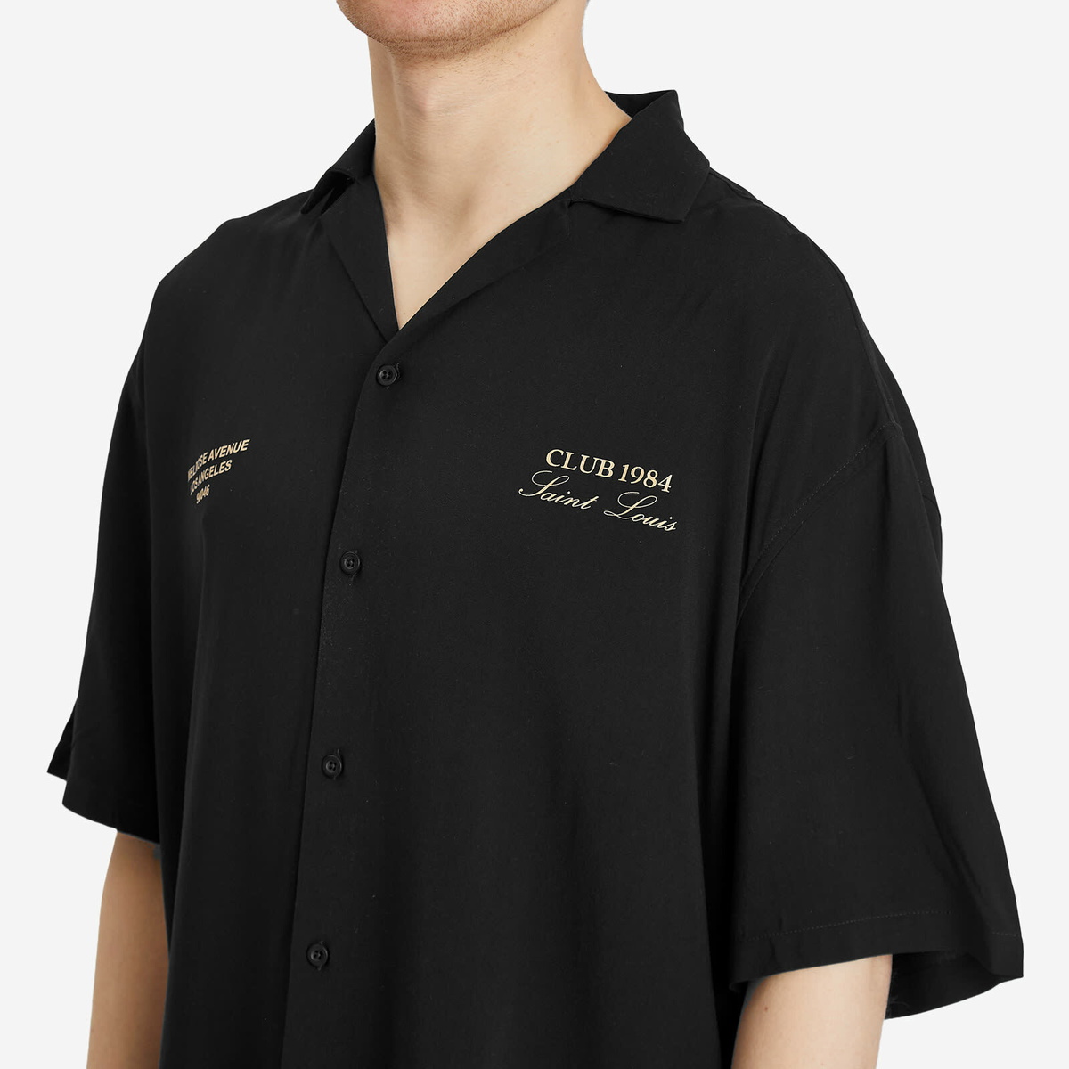 Club 1984 Men's Melrose 1984 Shirt in Black Club 1984