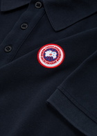 Canada Goose Beckley Logo Piqué Cotton Polo Shirt Navy