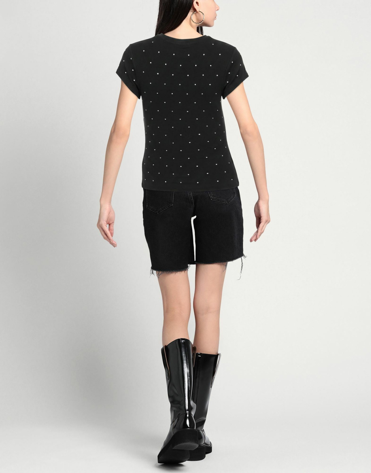 Good American Womens T-shirt in Black