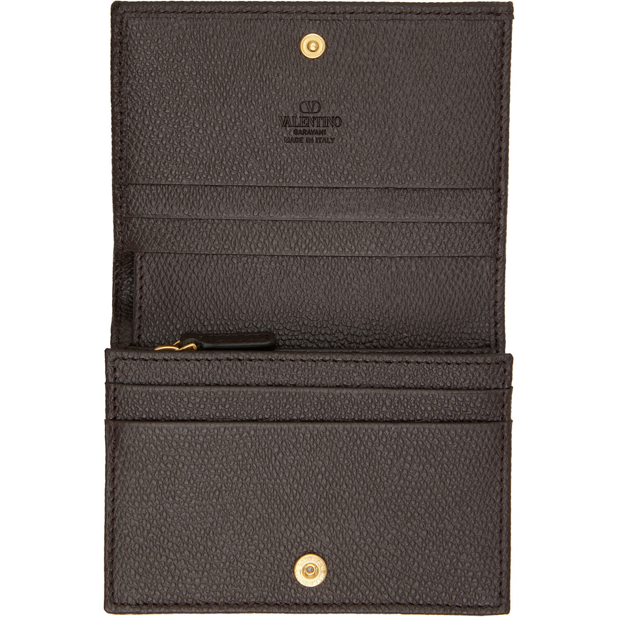Valentino Garavani Brown VLogo Signature Wallet