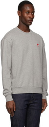 AMI Paris Grey Ami de Cœur Sweatshirt