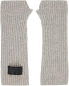 MM6 Maison Margiela Gray Fisherman Knit Arm Warmers