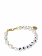 SPORTY & RICH - Healthy Faux Pearl & Bead Bracelet