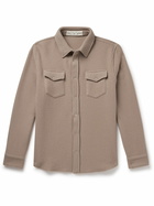 God's True Cashmere - Waffle-Knit Cashmere Shirt - Brown