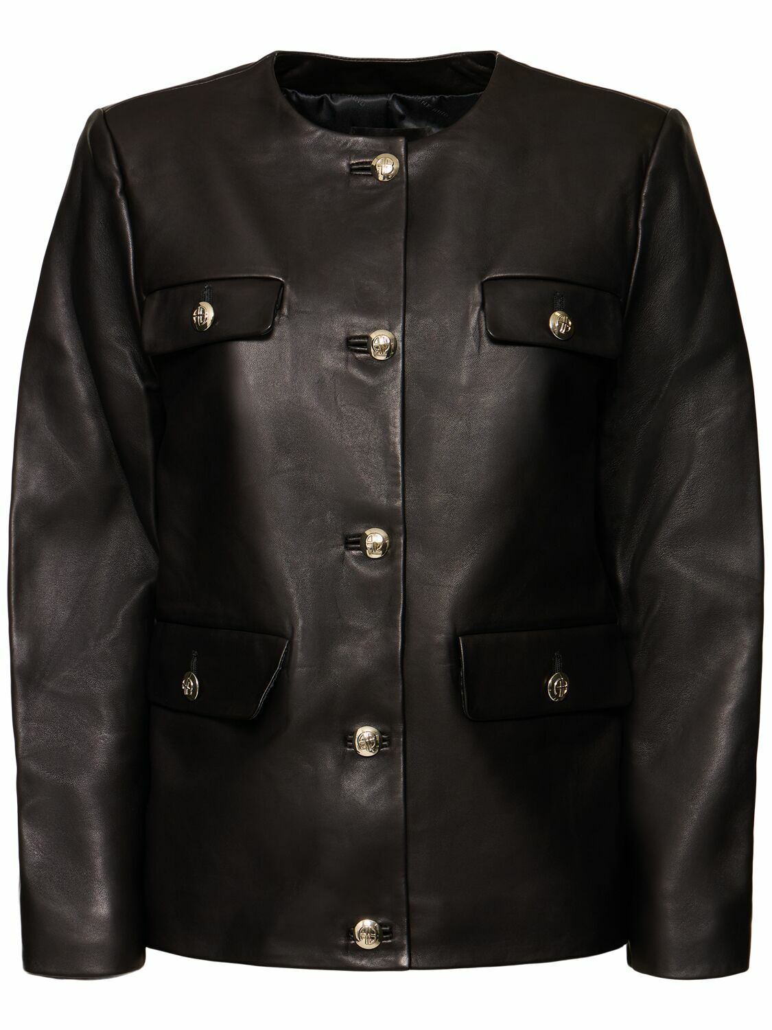 【関税込み】ANINE BING ブラック Simone レザージャケット ANINE BING Black Simone Leather Jacket ANINE BING