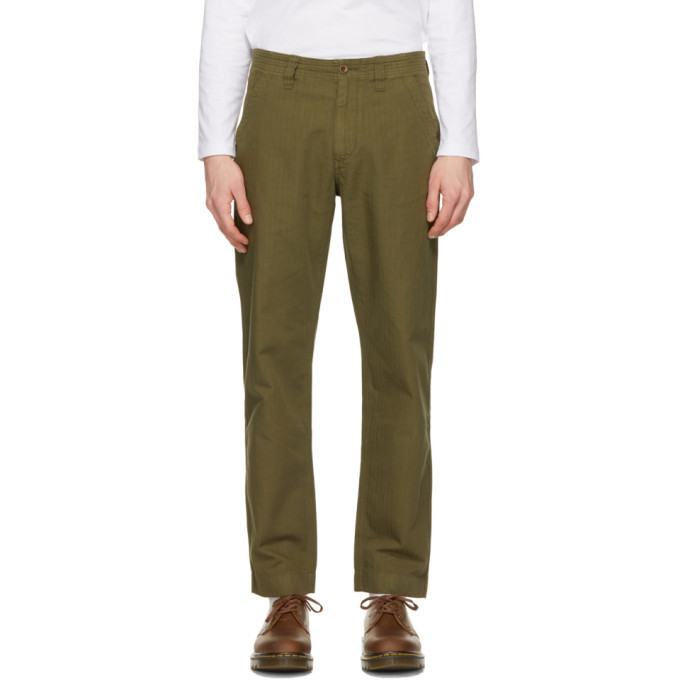 Photo: Belstaff Khaki Crewman Military Trousers