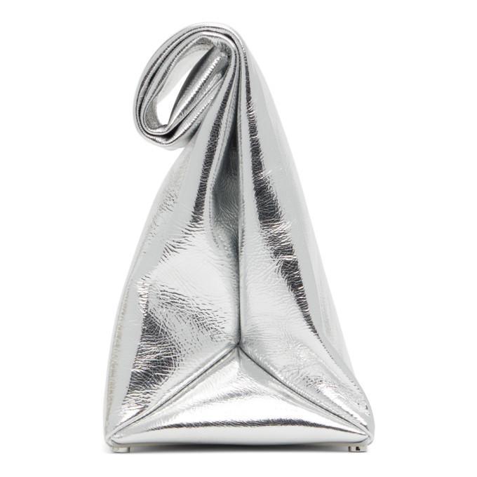 Alexander Wang Silver Lunch Bag Clutch