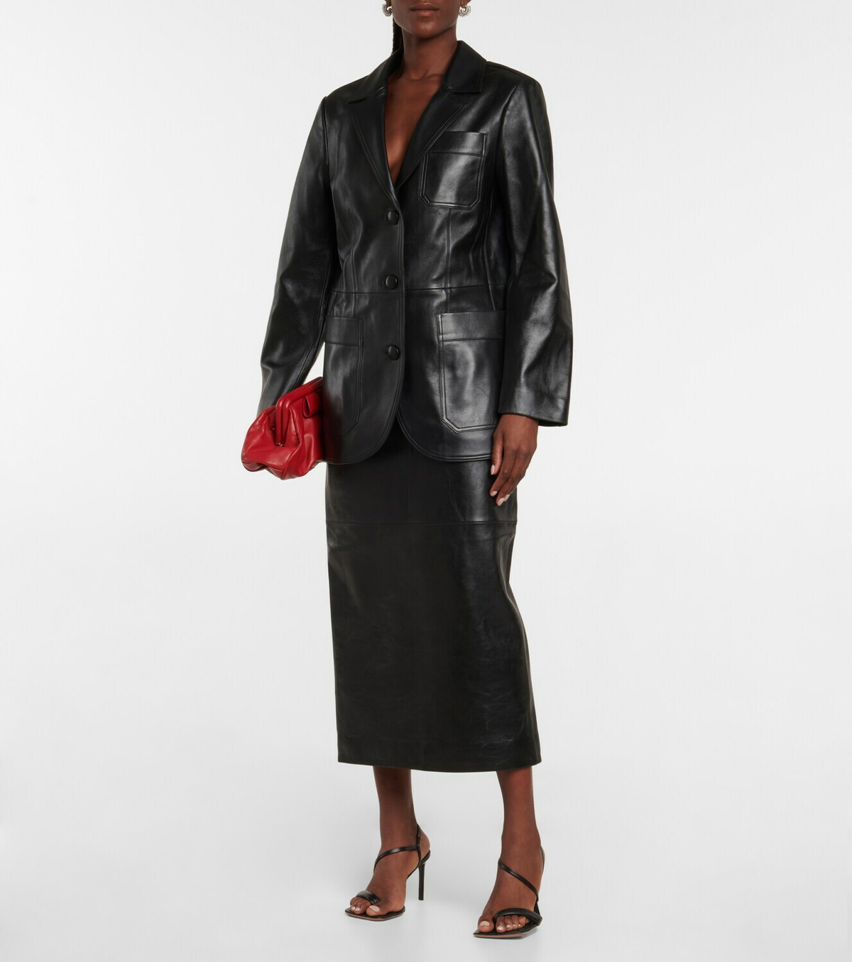 Dodo Bar Or Leather blazer