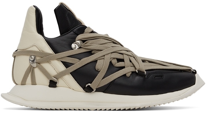 Photo: Rick Owens Black & Off-White Megalaced Runner Sneakers
