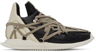 Rick Owens Black & Off-White Megalaced Runner Sneakers