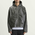 Cole Buxton Men's CB Hooded Leather Jacket in Black