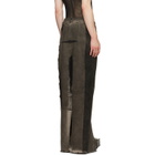 Rick Owens Gray Tower Sliced Denim Maxi Skirt