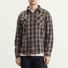 RRL Men's Jasper Check Shirt in Rl-810 Grey/Red