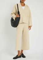 Joseph Ribbed Knit Culotte Trousers Cream