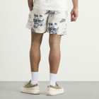 Moncler Men's Hawaiian Print Swim Shorts in White Blue