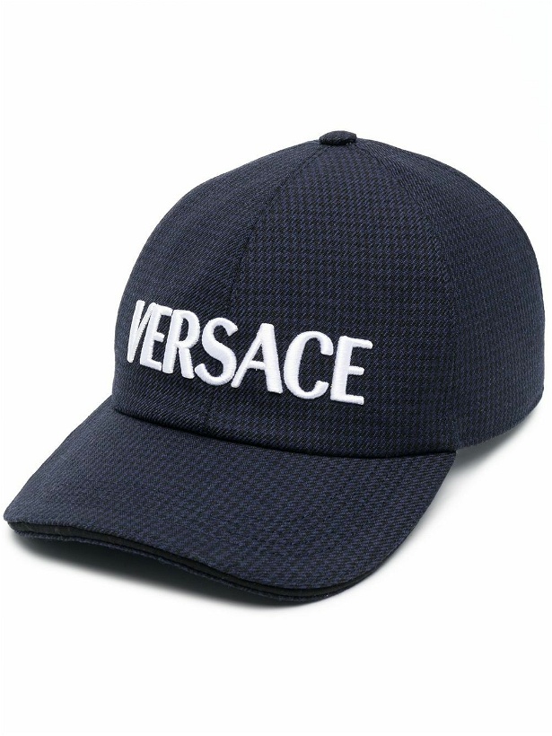 Photo: VERSACE - Logo Wool Baseball Cap