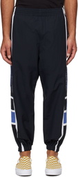 WACKO MARIA Black Embroidered-Logo Track Pants