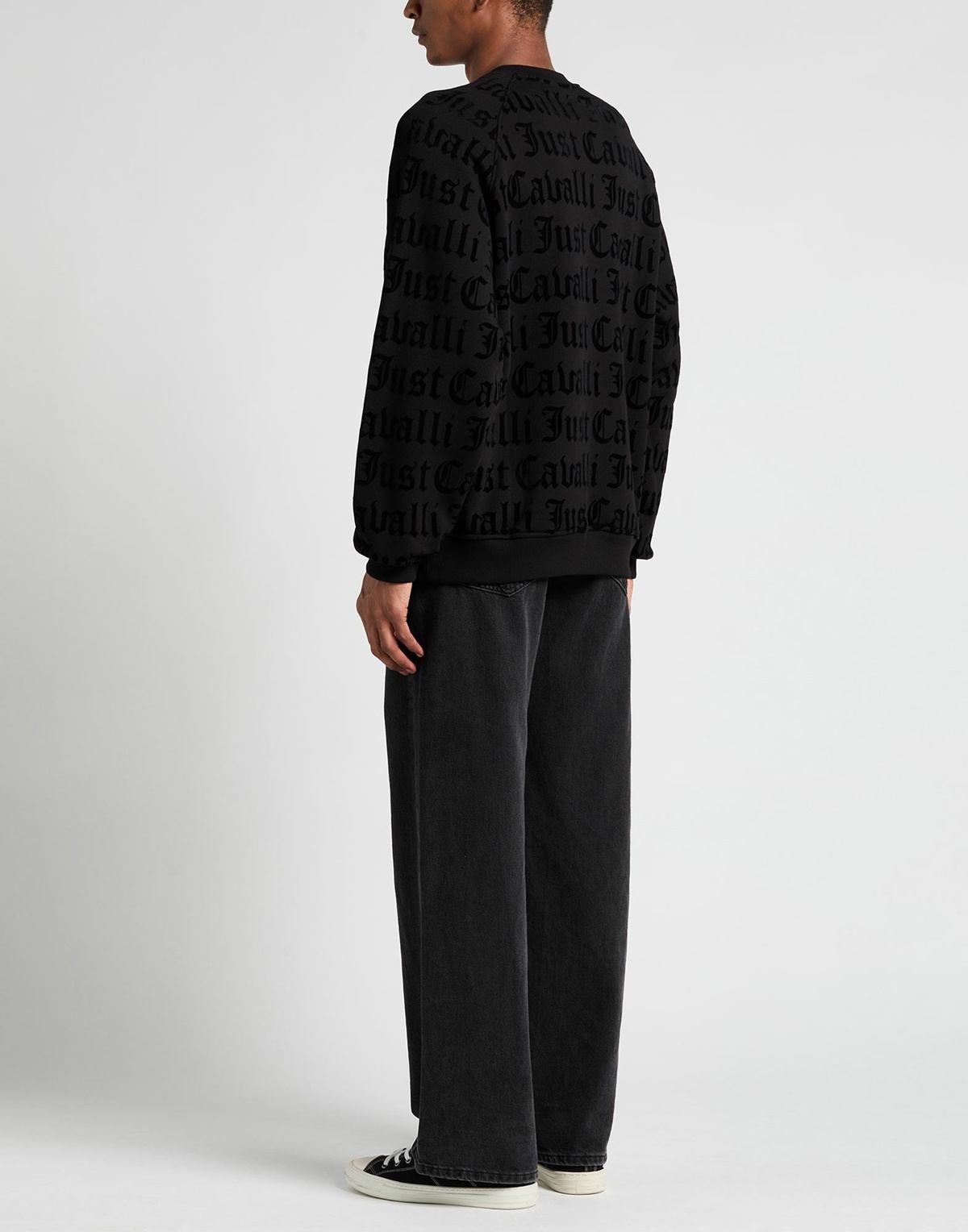 Just Cavalli Mens Sweatshirt in Black