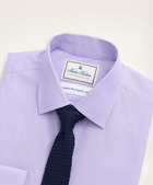 Brooks Brothers Men's Milano Slim-Fit Dress Shirt, Non-Iron Ultrafine Twill Ainsley Collar Ground Stripe | Violet