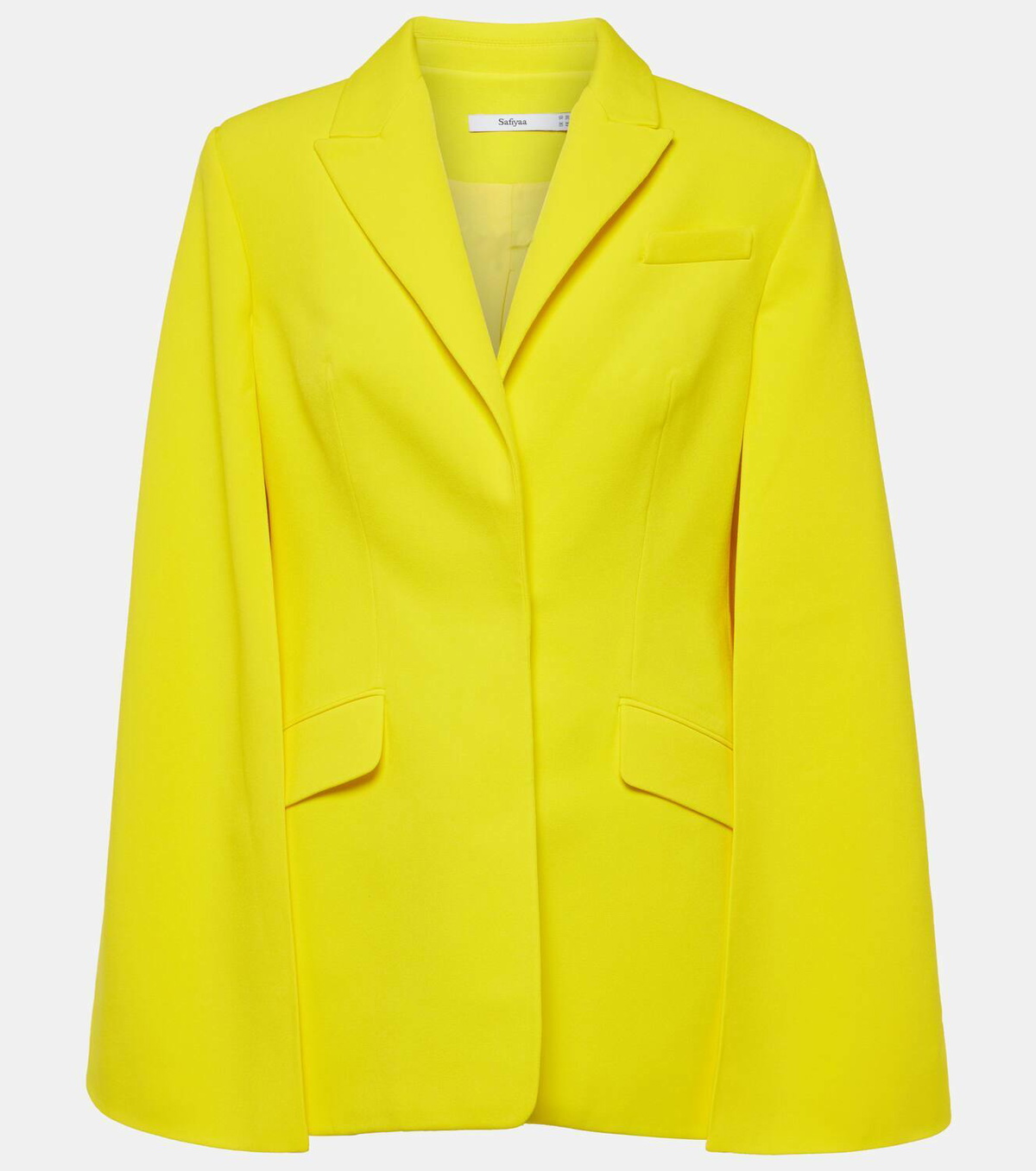 Safiyaa Hadley caped crêpe blazer