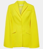 Safiyaa Hadley caped crêpe blazer