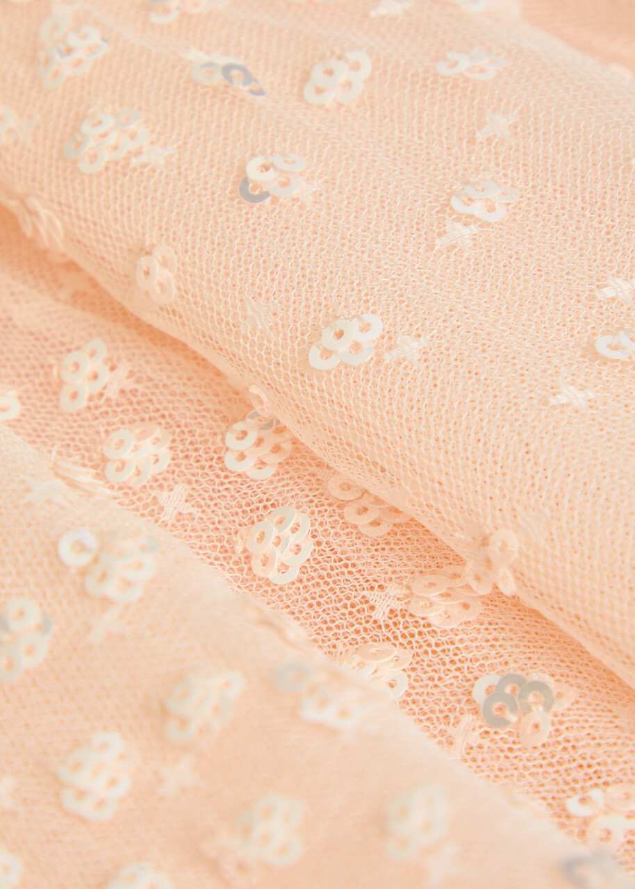 Needle & Thread Sunrise Sequin-embellished Tulle Gown Light Pink