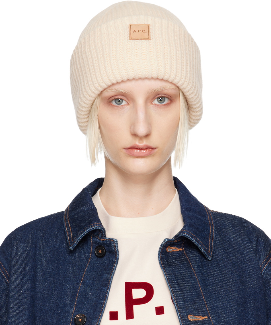 A.P.C. Off-White Michele Beanie
