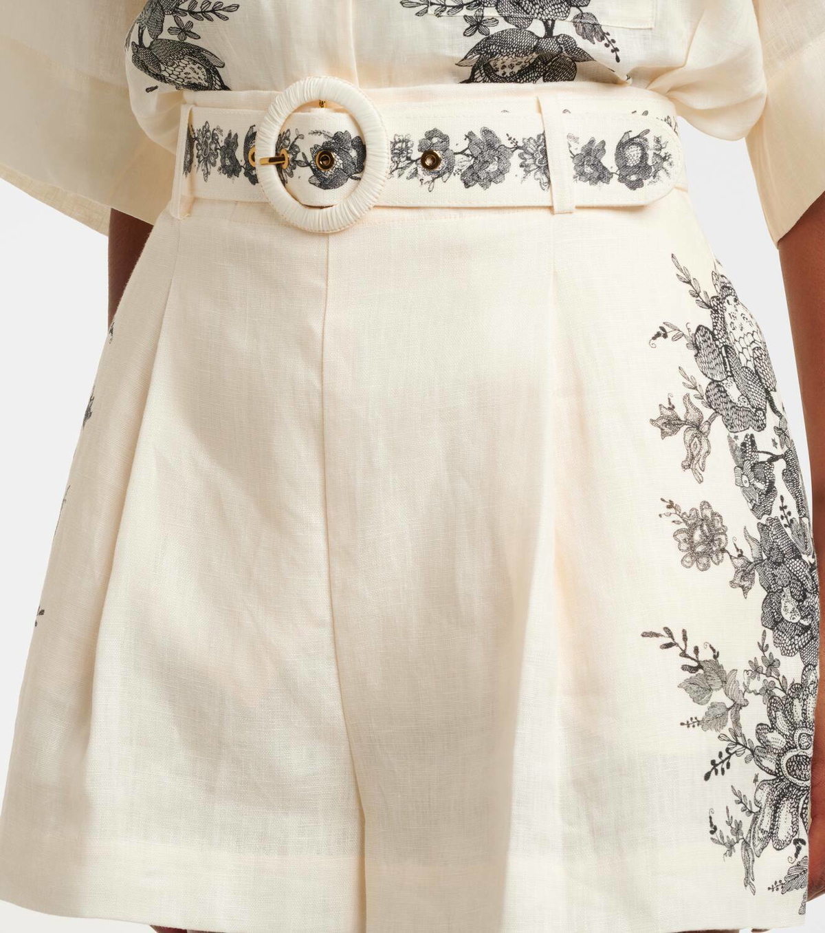 【Zimmermann】Belted floral linen shorts Zimmermann Belted floral linen shorts Zimmermann