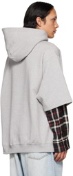 Marni Gray Layered Hoodie