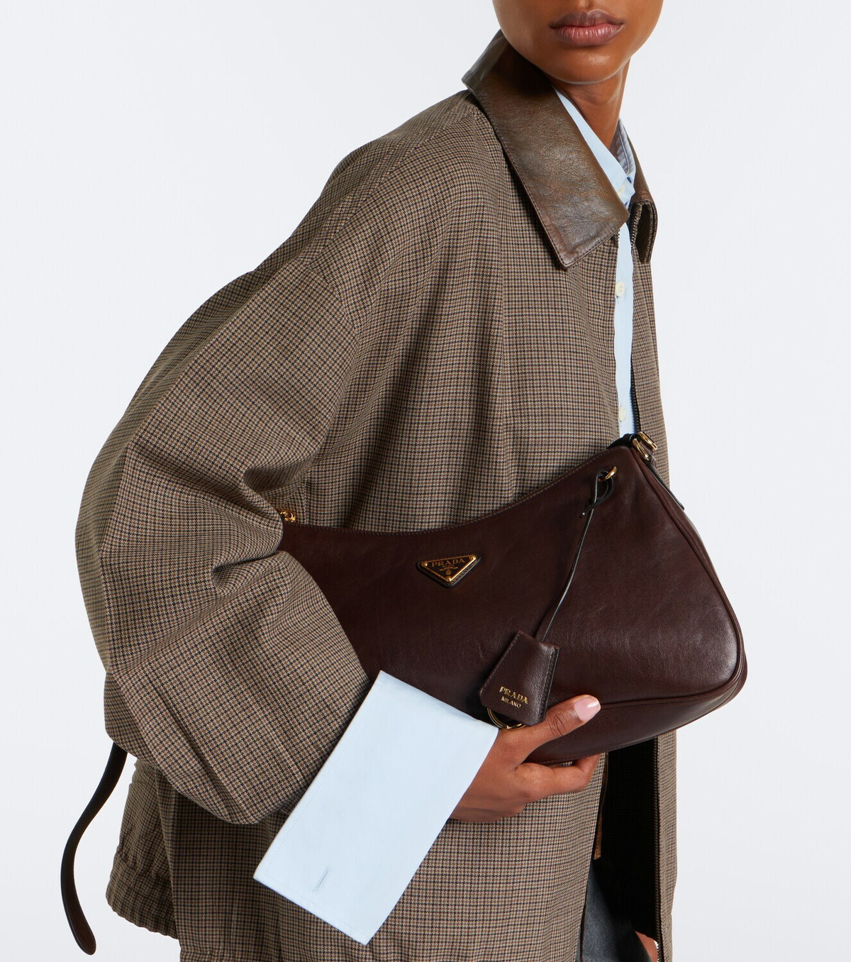 Prada Prada Aimée Large leather shoulder bag