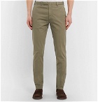 Boglioli - Green Slim-Fit Stretch-Cotton Twill Suit Trousers - Men - Green