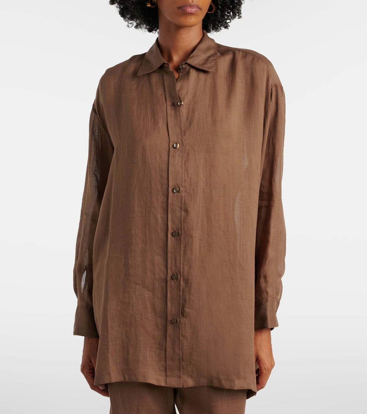 Leset Niko oversized ramie shirt