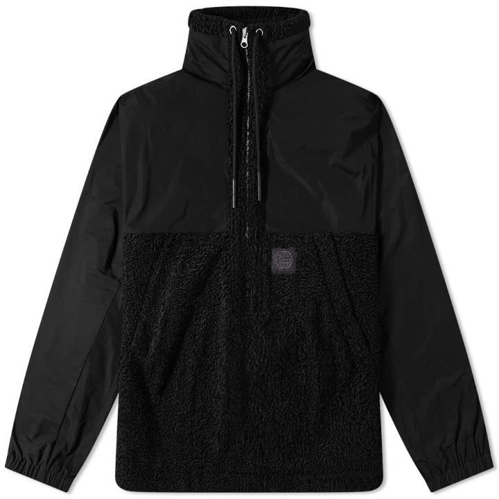 Photo: McQ Alexander McQueen Fleece Half Zip Jacket Darkest Black